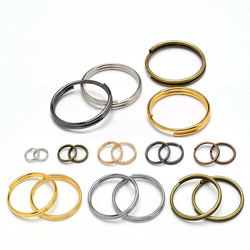 10pcs Double Open Split Jump Rings Connector Loop Findings For Jewelle ...